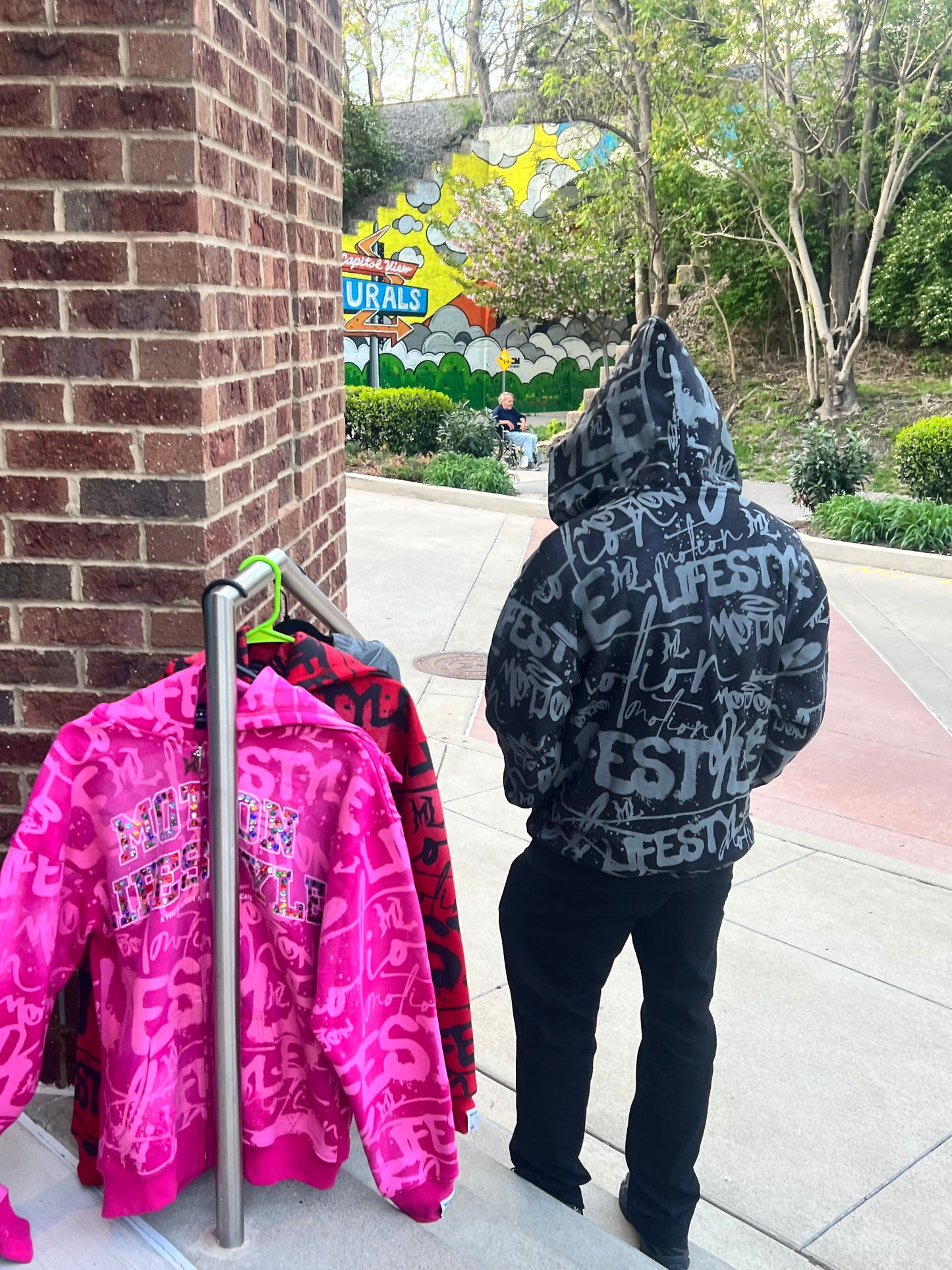 Pink "GRAILED GRAFFITI" Zip-Up