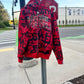 Red "GRAILED GRAFFITI" Zip-Up