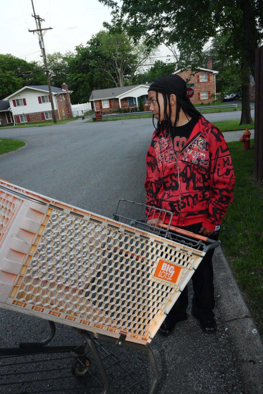 Red "GRAILED GRAFFITI" Zip-Up