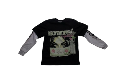 Black & Green Heavyweight Long Sleeve Shirt