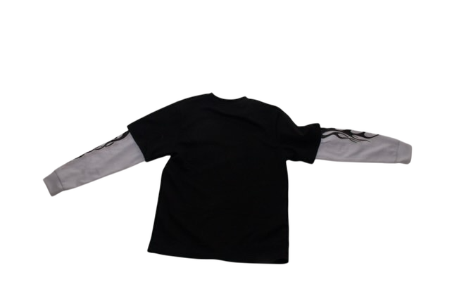 Black & Green Heavyweight Long Sleeve Shirt