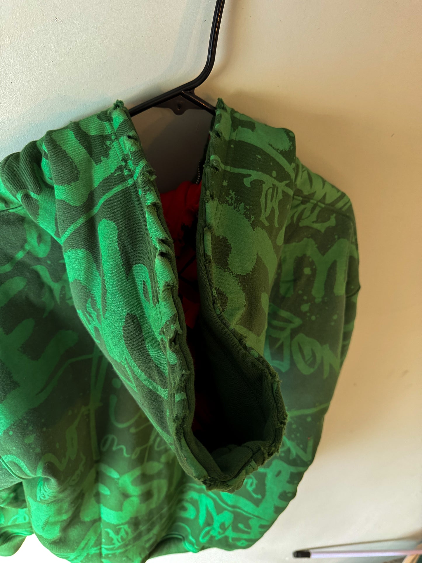 Green "GRAILED GRAFFITI" Zip-Up