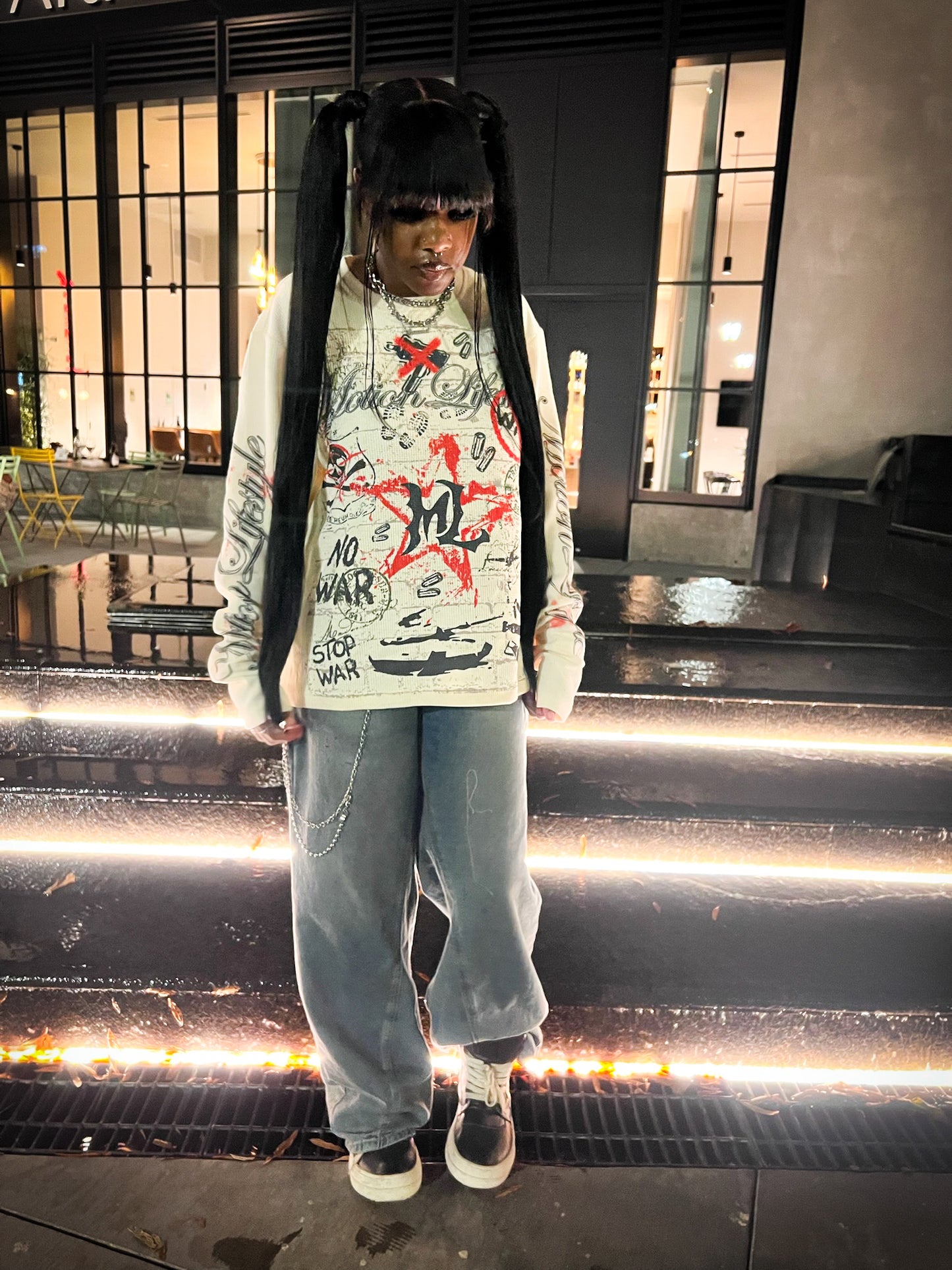 "NO WAR" Thermal Shirt