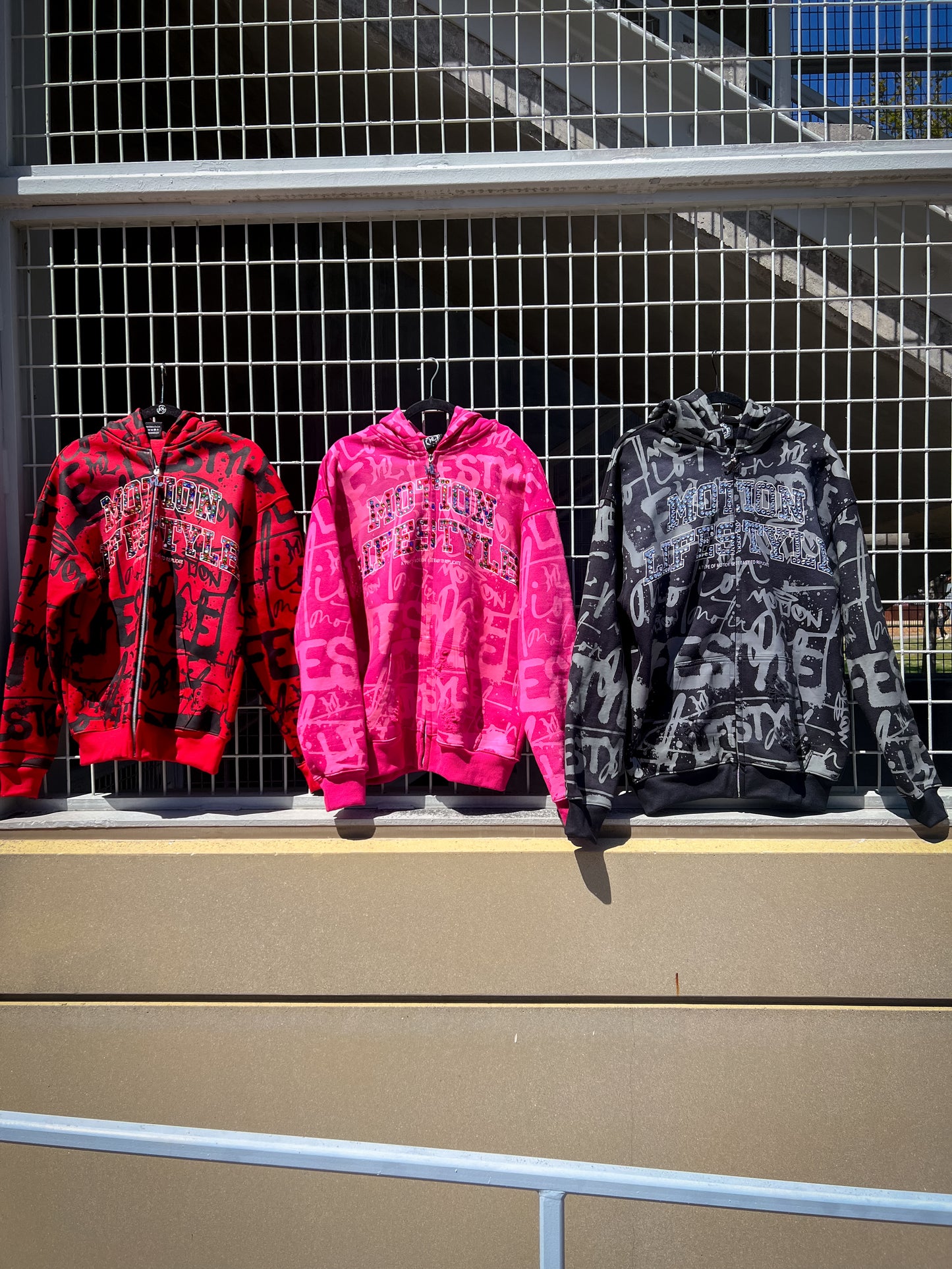 Pink "GRAILED GRAFFITI" Zip-Up